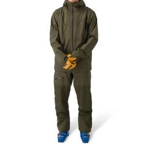 NEW FLYLOW GEAR malone long sleeve ski jacket in evergreen